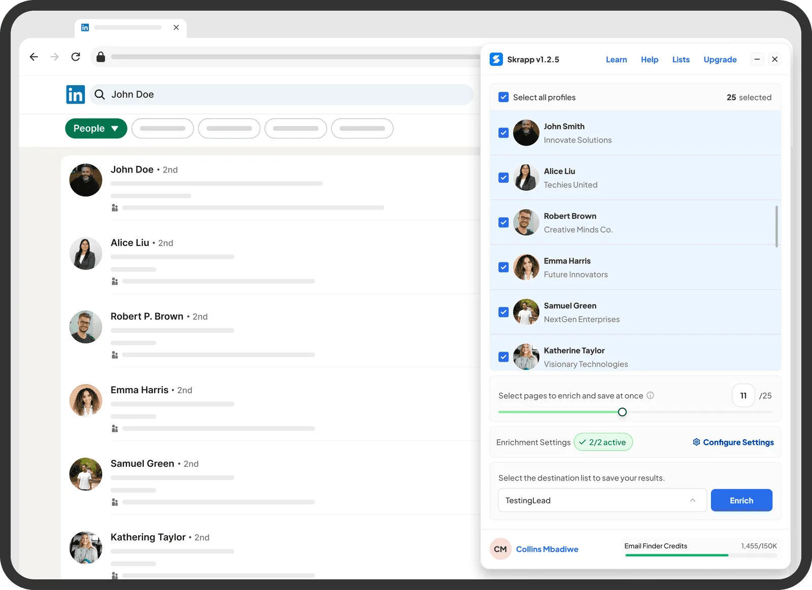 Streamlining Lead Generation by Redesigning Skrapp.io’s Chrome Extension