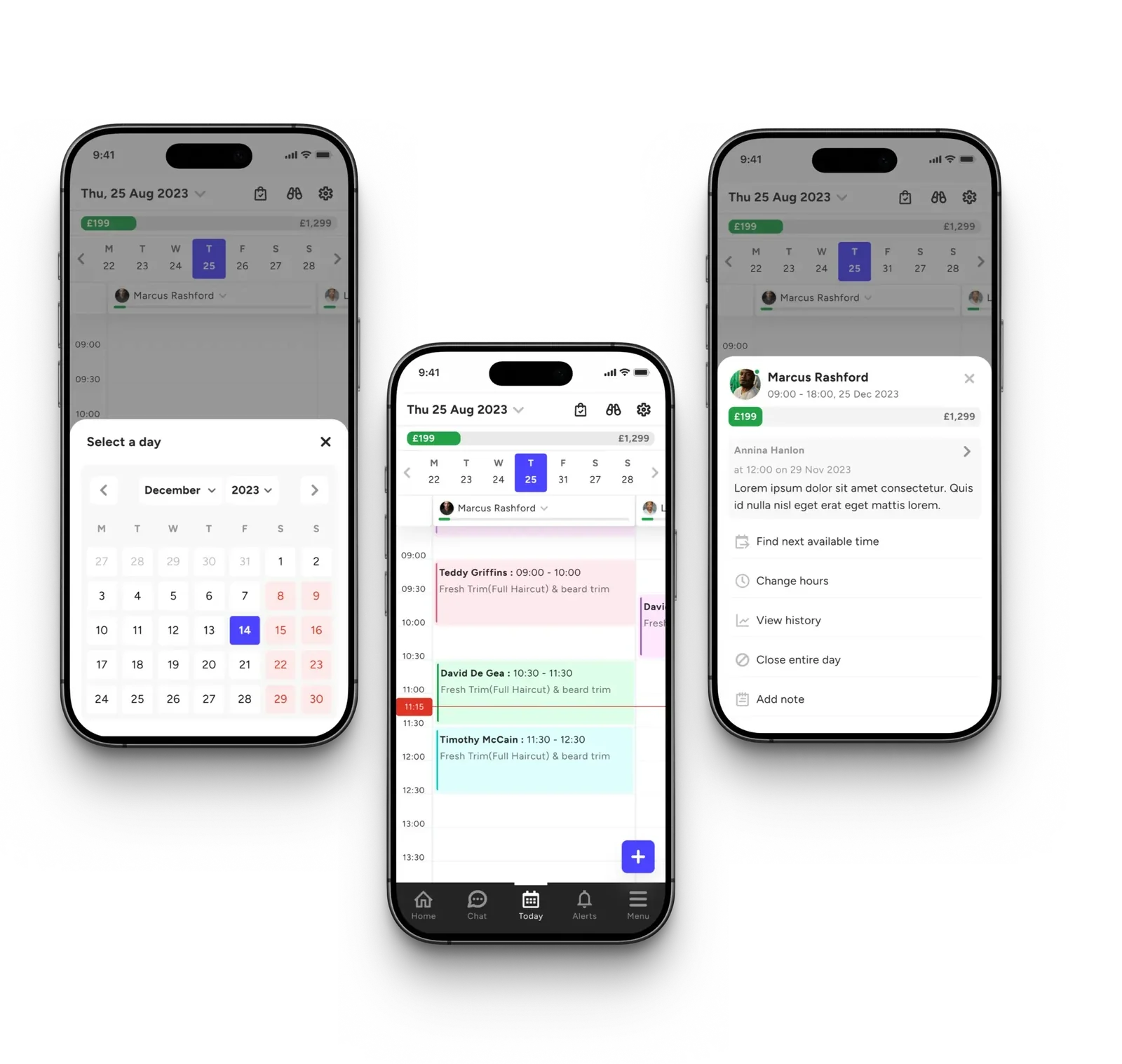 Final screens mockup