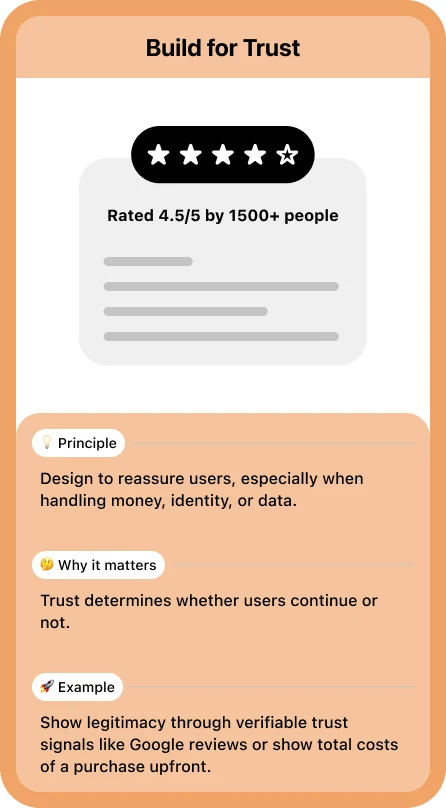 Build for Trust card